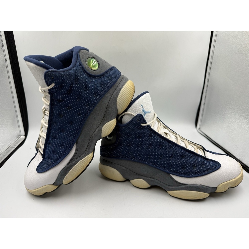 Jordan Air Jordan 13 Retro Flint White Blue Gray  High Top 2020 Men's size 10.5